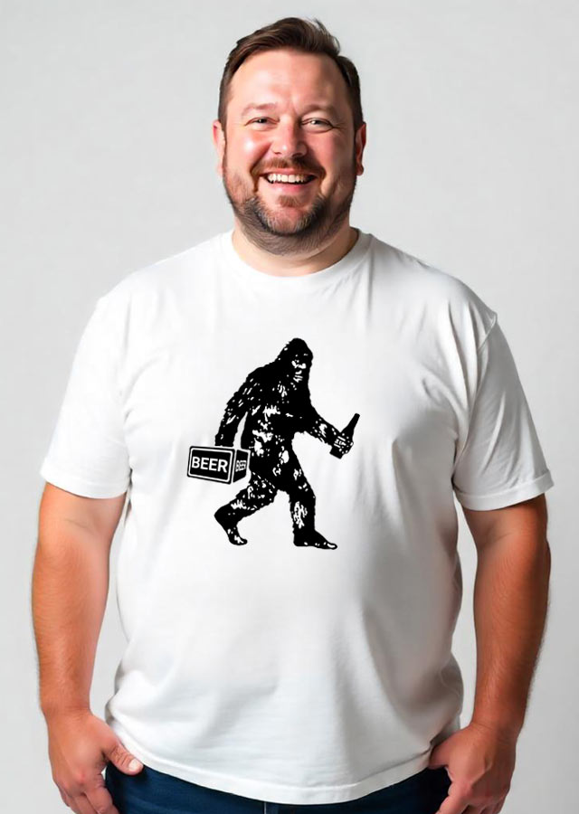 Bigfoot with Beer - on a model