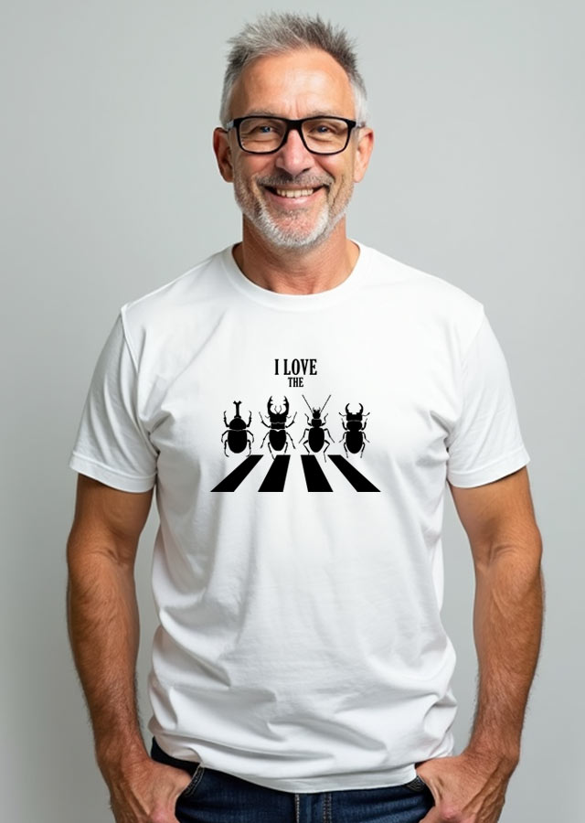 I love The Beatles - on a model