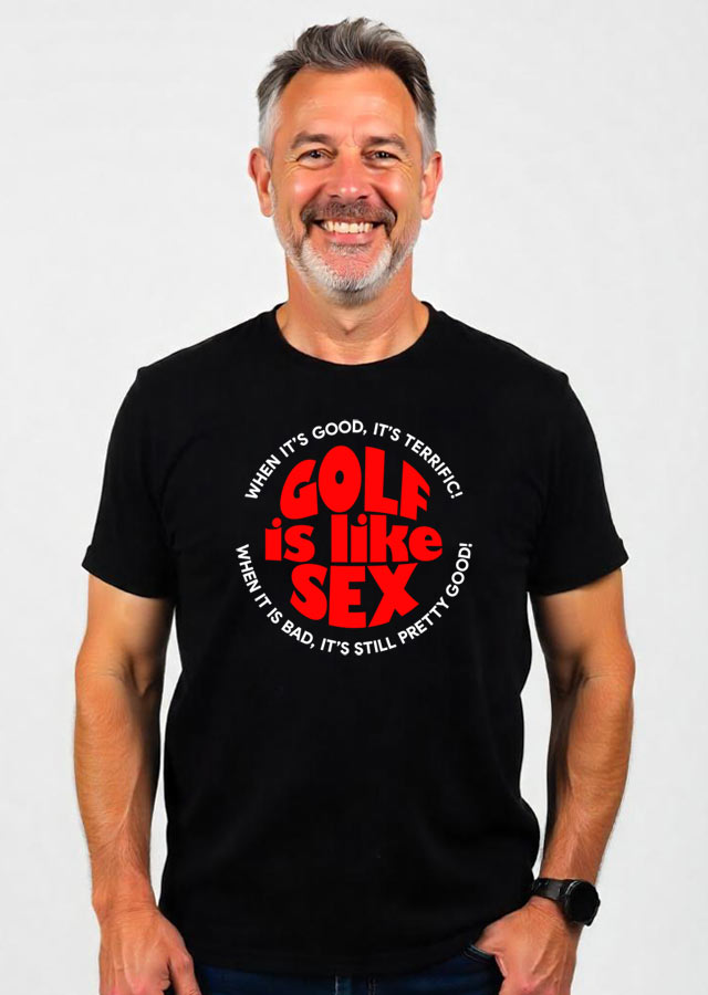 Golf is like sex - on a model