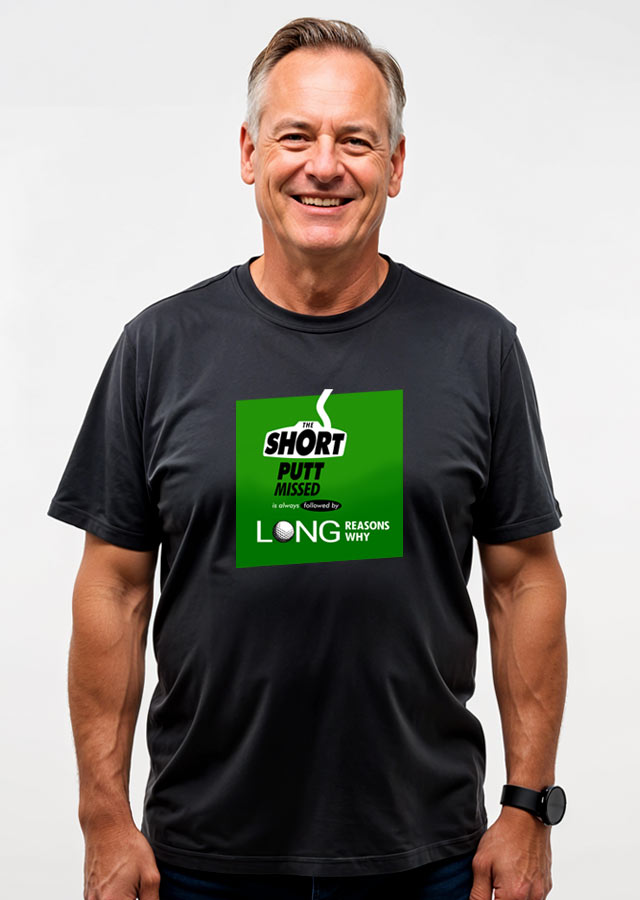 The short putt missed - on a model