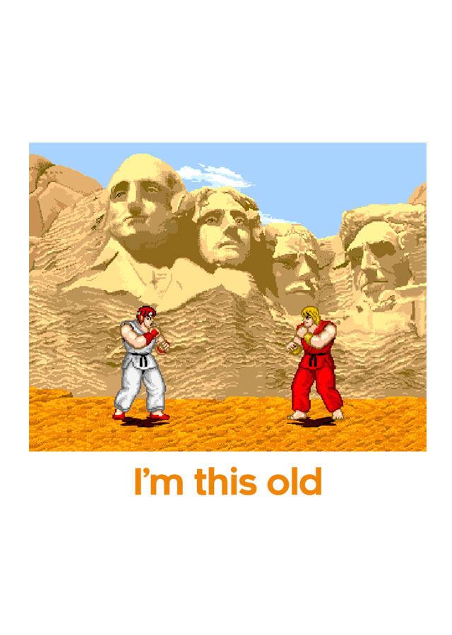 I'm this old - Street Fighter 1 - design