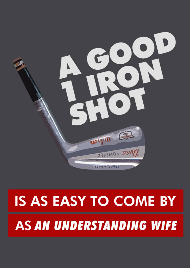 A good 1 iron shot - design