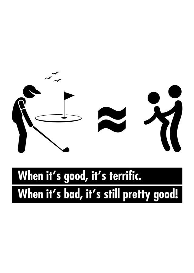 Golf is like sex-v002 - design